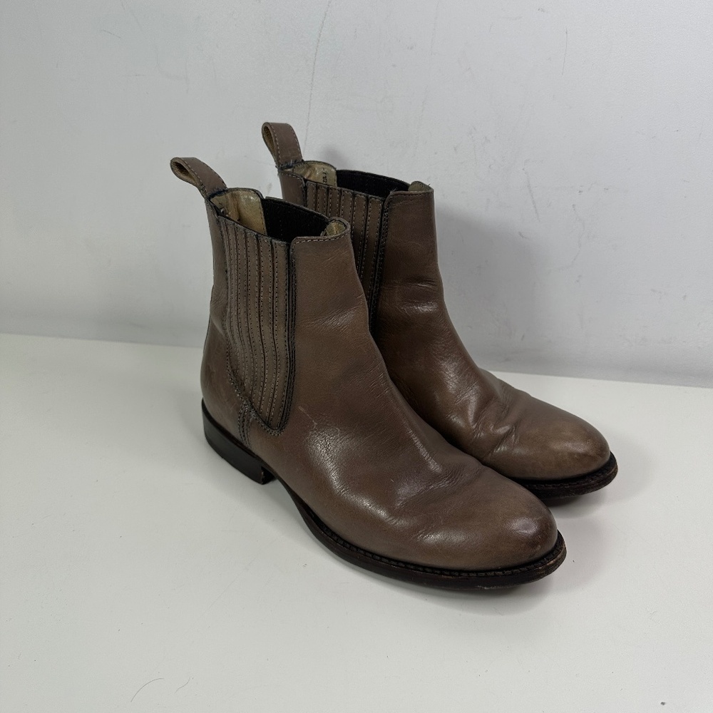 Women’s Brown Leather Chelsea Ankle Boots